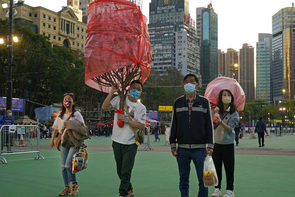 APTOPIX Hong Kong Lunar New Year